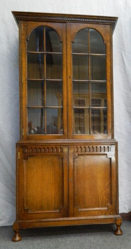 Oak Cabinet Bookcase