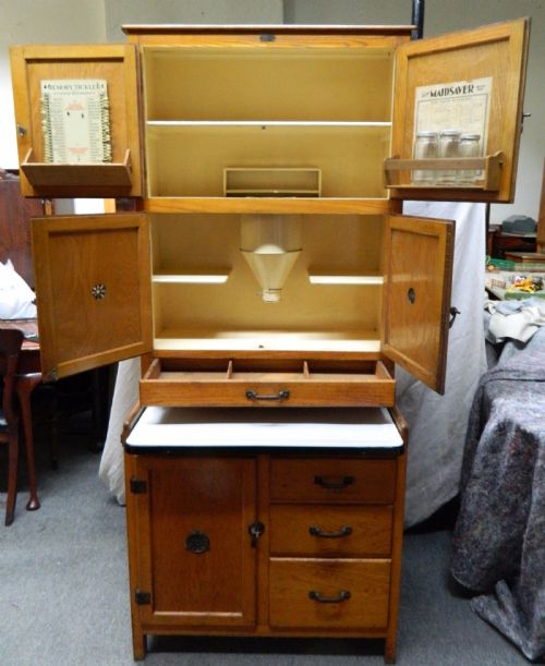 fig 2. oak kitchen cupboard