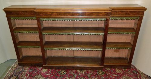 Mahogany Breakfront Bookcase