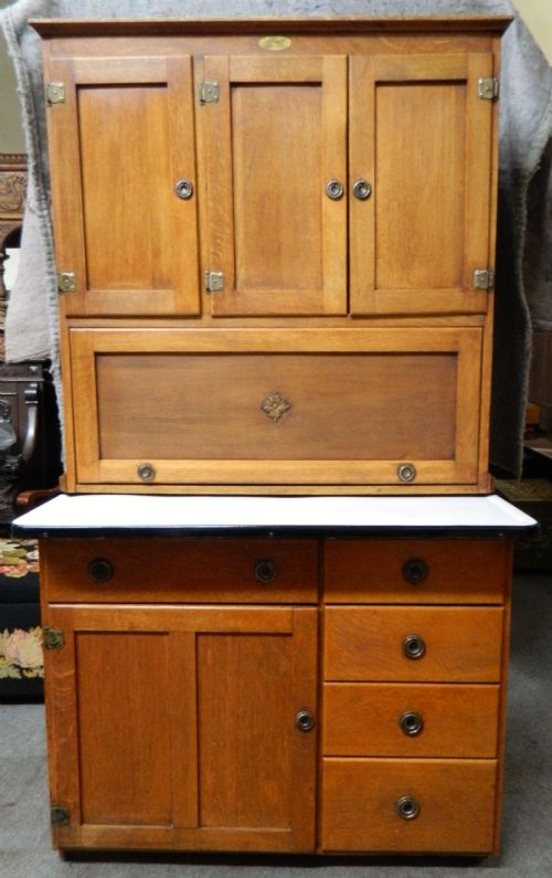 Oak Kitchen Cupboard - Hoosier