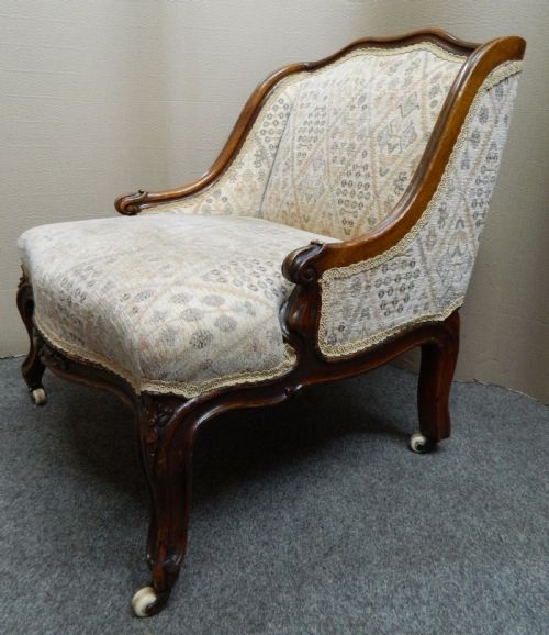Victorian Low Back Nursing Chair