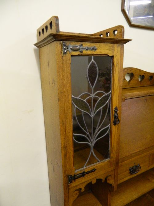 fig 1. Arts & Crafts bureau bookcase