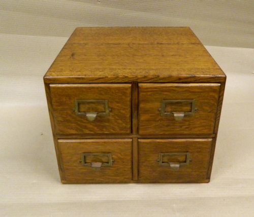 Small Oak Filing Cabinet