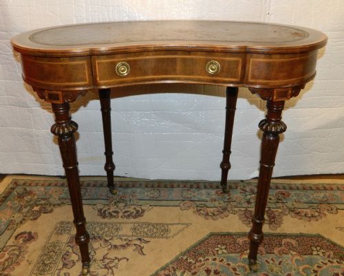 Mahogany Kidney Shaped Writing Table