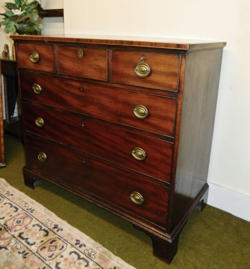 fig 1. Georgian mahogany chest of drawers