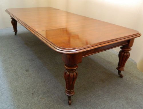 Large Extending Mahogany Dining Table