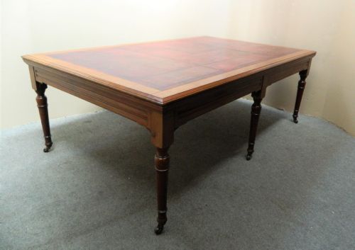 Large Mahogany Library Table / Boardroom Table
