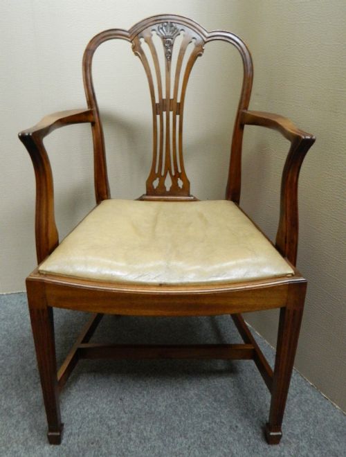 fig 1. set of 10 mahogany dining chairs