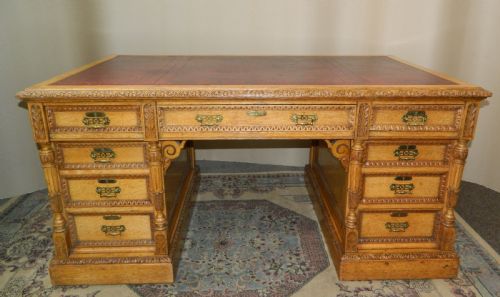 Oak Partners Desk by Maple & Co.