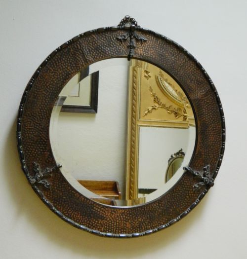 Arts & Crafts Copper Wall Mirror