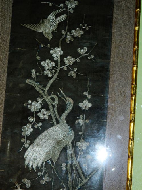 fig 1. large Japanese embroidered panel