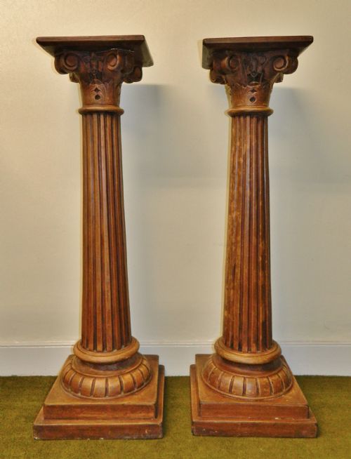 Pair of Columns / Pedestals / Stands