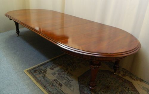 Large 11' Mahogany Extending Dining Table
