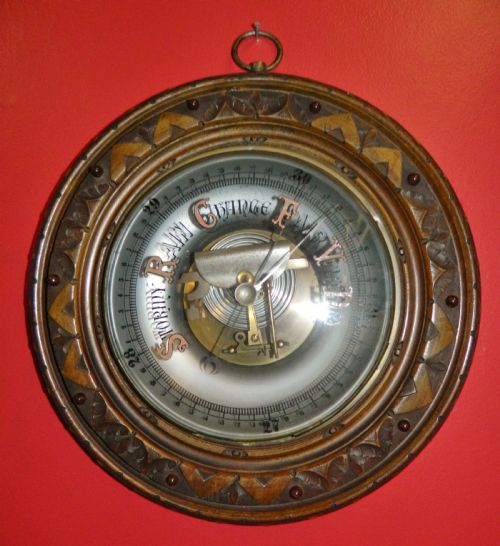 Large Aneroid Skeleton Barometer