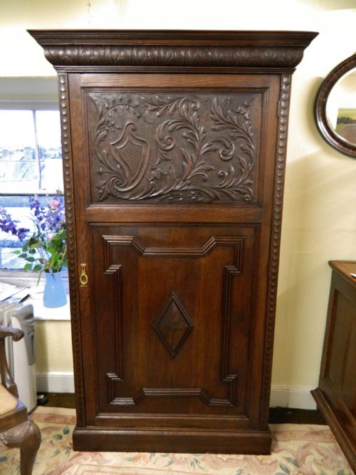 Carved Oak Cupboard