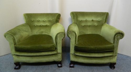 Pair of Low Armchairs