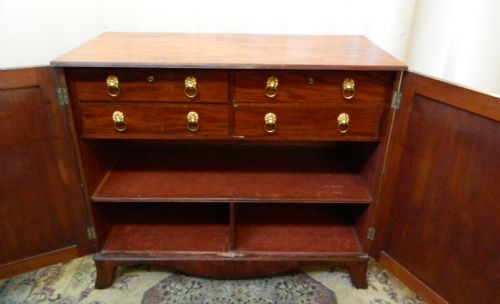 fig 1. Georgian mahogany gentleman's wardrobe