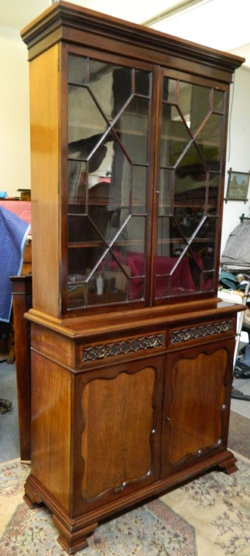 fig 1. mahogany bookcase