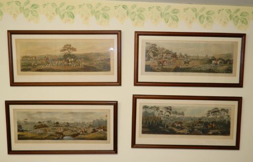 Set of 4 Fox Hunting Engravings by Thomas Sutherland