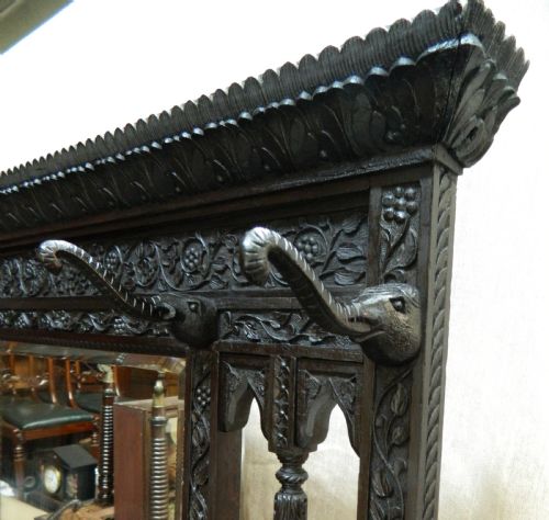 fig 1. unusual hall stand with elephant trunk pegs
