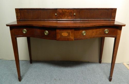 fig 1. small inlaid mahogany sideboard