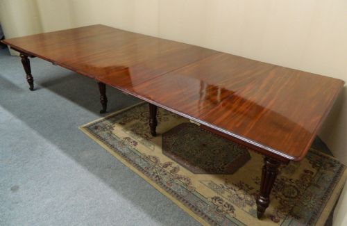 Large Mahogany Dining Table Stamped Gillows
