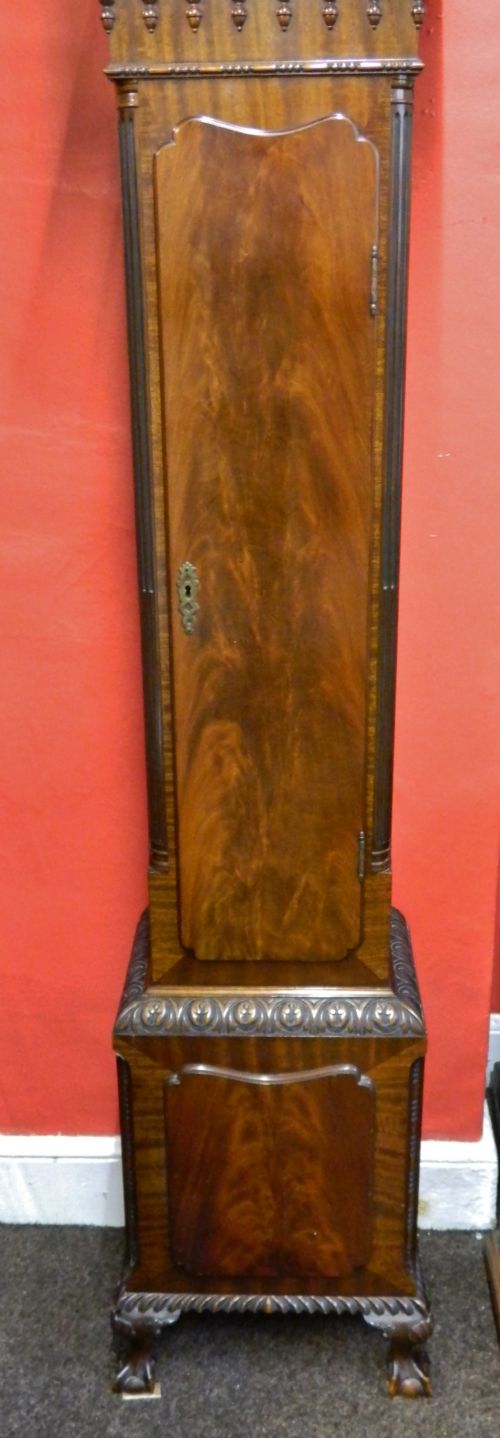 fig 2. fine quality small grandfather clock - Elliots of Croydon