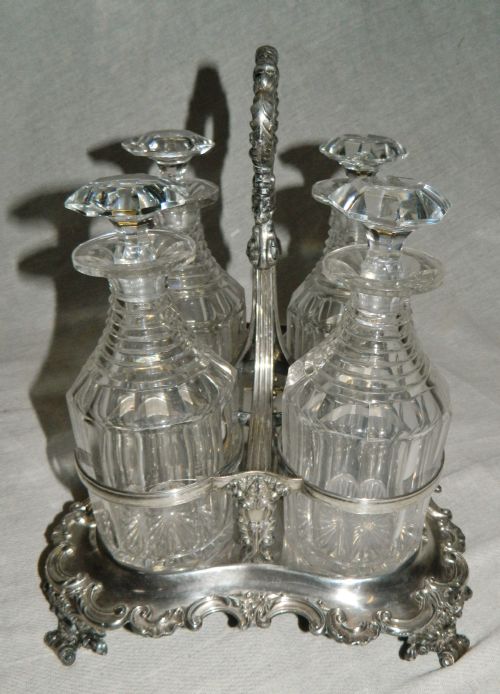 SILVER PLATE DECANTER STAND - ADDITIONAL PHOTO 1