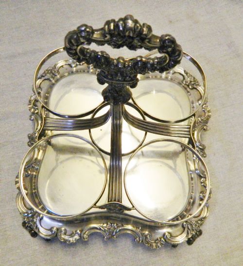 SILVER PLATE DECANTER STAND - ADDITIONAL PHOTO 4