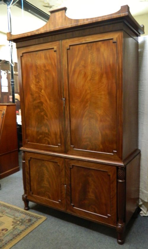 fig 1. Regency mahogany linen press