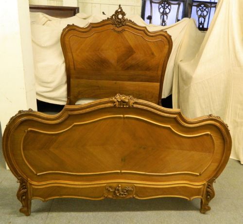 French Walnut Double Bed
