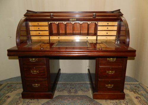 Mahogany Cylinder Desk