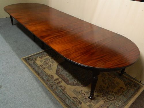 fig 1. very large mahogany dining table