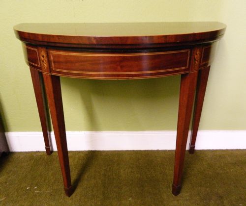 Inlaid Georgian Mahogany Card Table