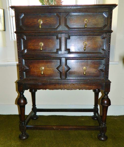 Oak Chest on Stand