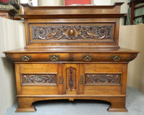 Arts & Crafts Oak Sideboard