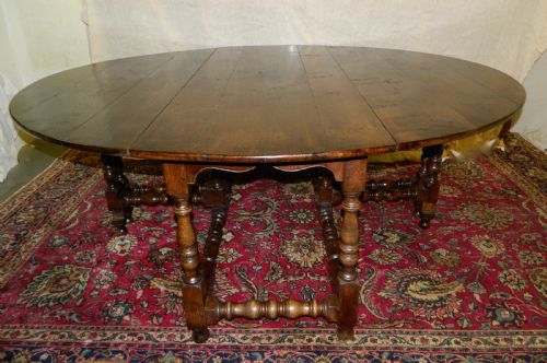 Large Oak Double Gate Gateleg Dining Table