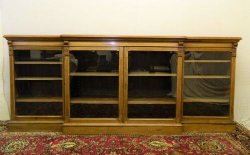 Large Breakfront Bookcase