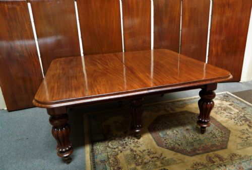 fig 1. 18' extending mahogany dining table
