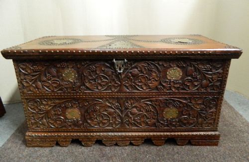 Carved Indian Trunk