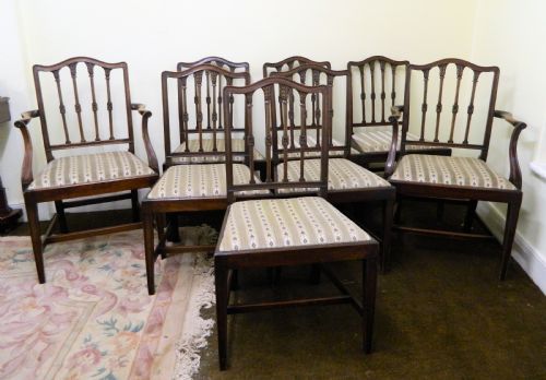 Set of 8 Mahogany Dining Chairs