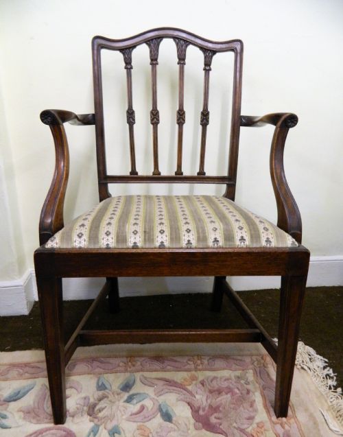 fig 1. set of 8 mahogany dining chairs