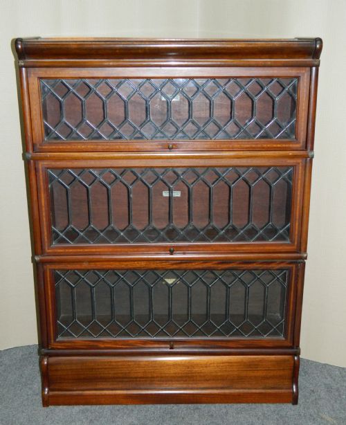 Mahogany Globe Wernicke Stacking Bookcase / Sectional Bookcase