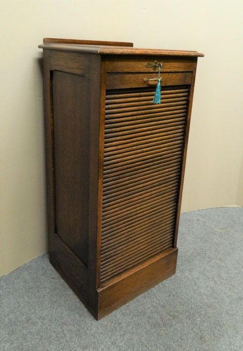 fig 1. Globe Wernicke oak filing cabinet
