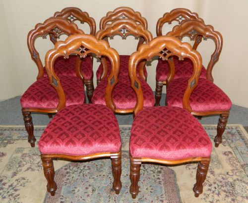 Set of 8 Mahogany Dining Chairs
