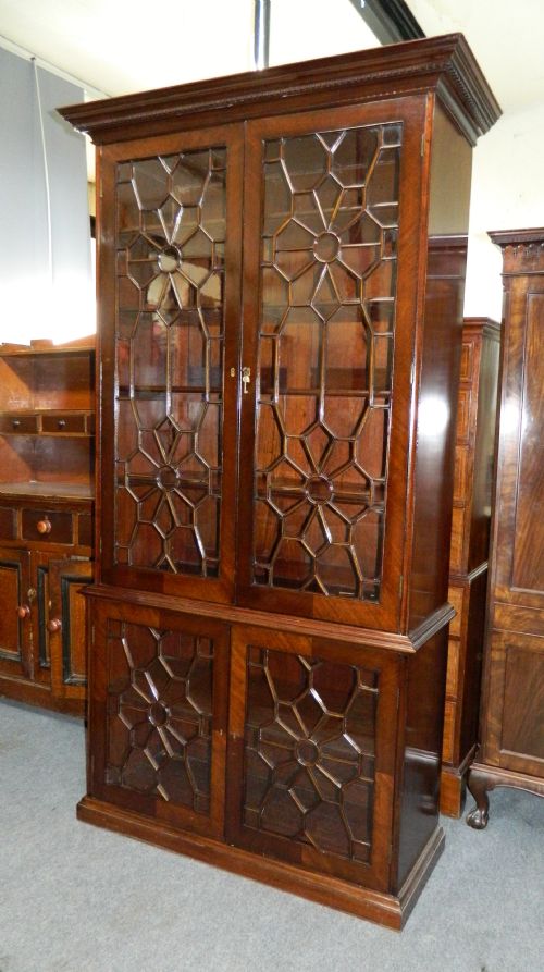 fig 1. large mahogany cabinet