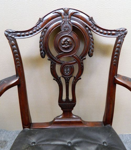 SET OF 8 MAHOGANY DINING CHAIRS H SAMUEL LONDON - ADDITIONAL PHOTO 3