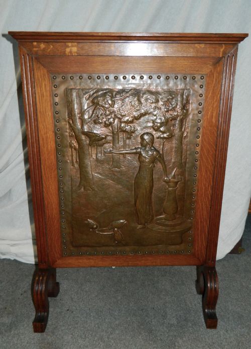Arts & Crafts Fire Screen