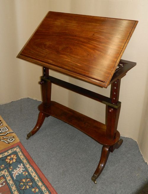 fig 1. Regency mahogany architect's table