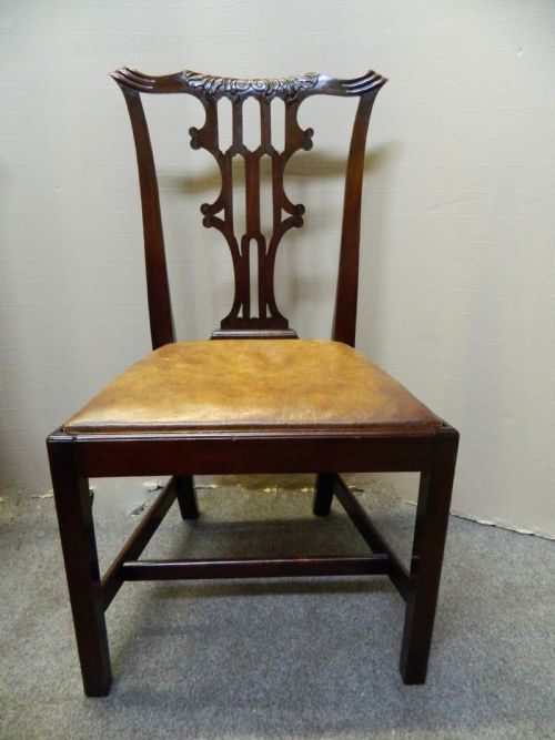 fig 1. set of 10 mahogany dining chairs
